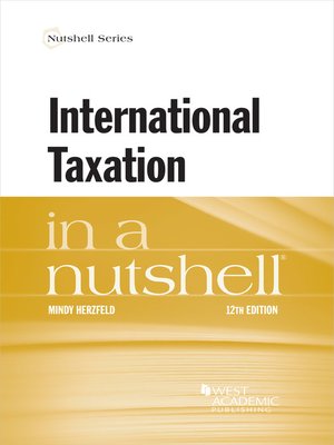 cover image of International Taxation in a Nutshell